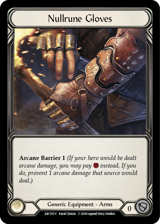 Gants Nullrune [ARC157-C] (Arcane Rising) 1ère édition Cold Foil 