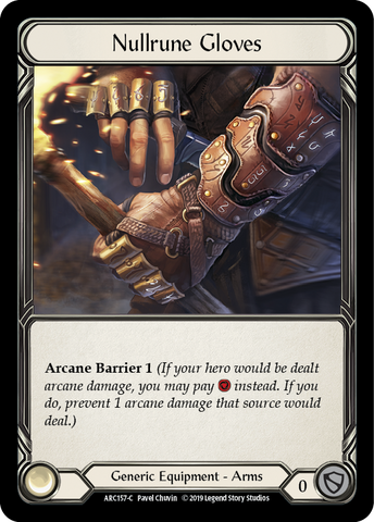 Gants Nullrune [ARC157-C] (Arcane Rising) 1ère édition Cold Foil 