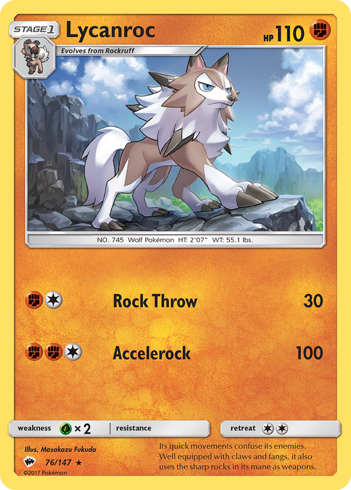 Lycanroc (76/147) [Soleil et Lune : Ombres brûlantes] 