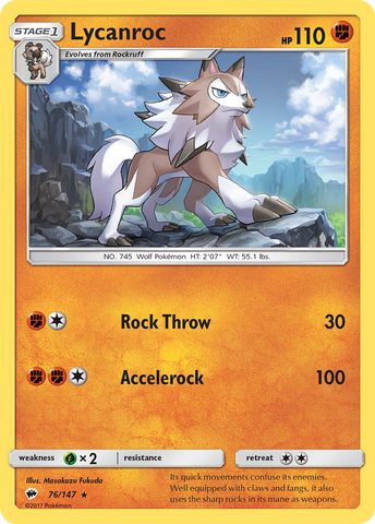 Lycanroc (76/147) [Soleil et Lune : Ombres brûlantes] 