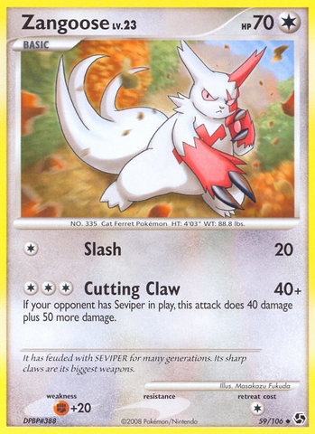 Zangoose (59/106) [Diamant &amp; Perle : Grandes Rencontres] 