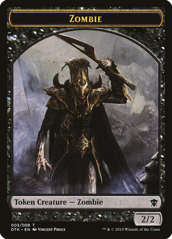 Jeton Zombie [Jetons Dragons de Tarkir] 