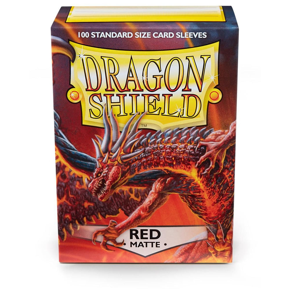 Dragon Shield : Pochettes standard 100 ct – Rouge (mat) 