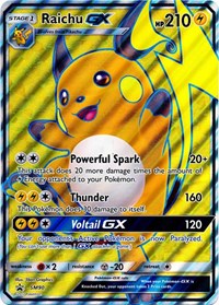 Raichu GX (SM90) (carte Jumbo) [Soleil et Lune : Black Star Promos] 