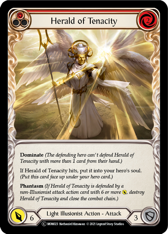 Herald of Tenacity (Rouge) [U-MON023-RF] (Monarch Unlimited) Feuille arc-en-ciel illimitée 