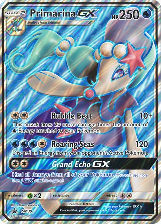 Primarina GX (SM39) (carte Jumbo) [Soleil et Lune : Black Star Promos] 