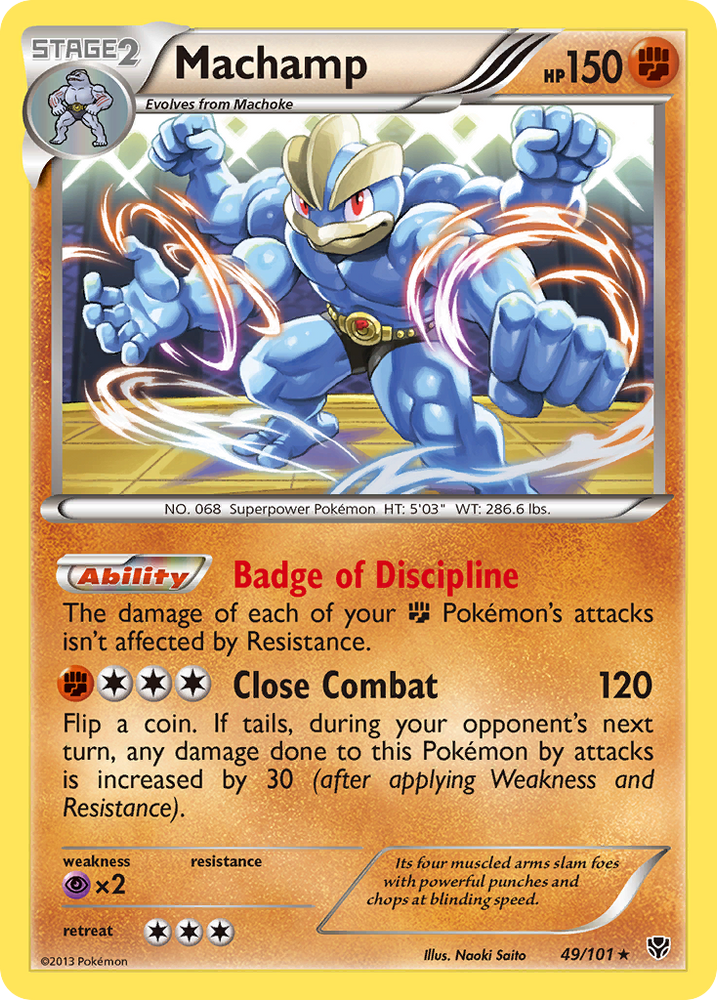 Machamp (49/101) [Noir et blanc : explosion de plasma] 