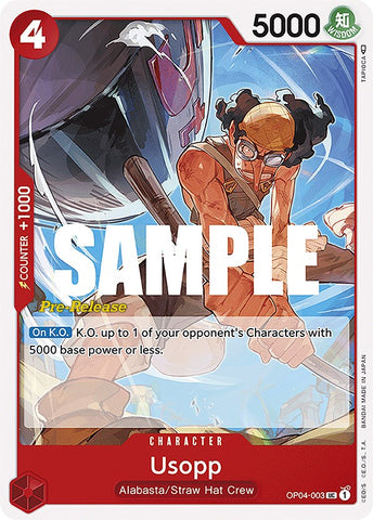 Usopp [Cartes pré-version de Kingdoms of Intrigue] 