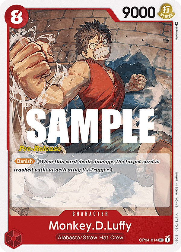 Monkey.D.Luffy [Cartes pré-lancement de Kingdoms of Intrigue] 