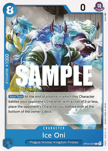 Ice Oni [Cartes pré-version de Kingdoms of Intrigue] 