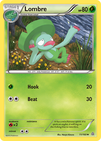 Lombre (11/160) [XY : Primal Clash] 