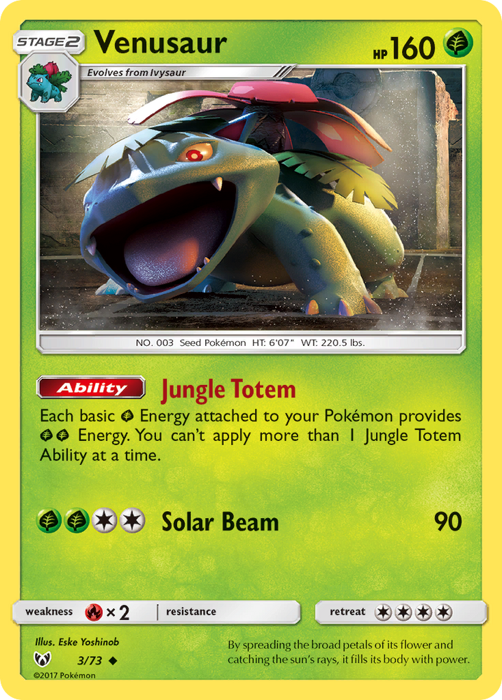 Venusaur (3/73) [Soleil et Lune : Légendes brillantes] 