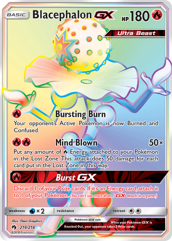 Blacephalon GX (219/214) [Soleil et Lune : Tonnerre perdu] 