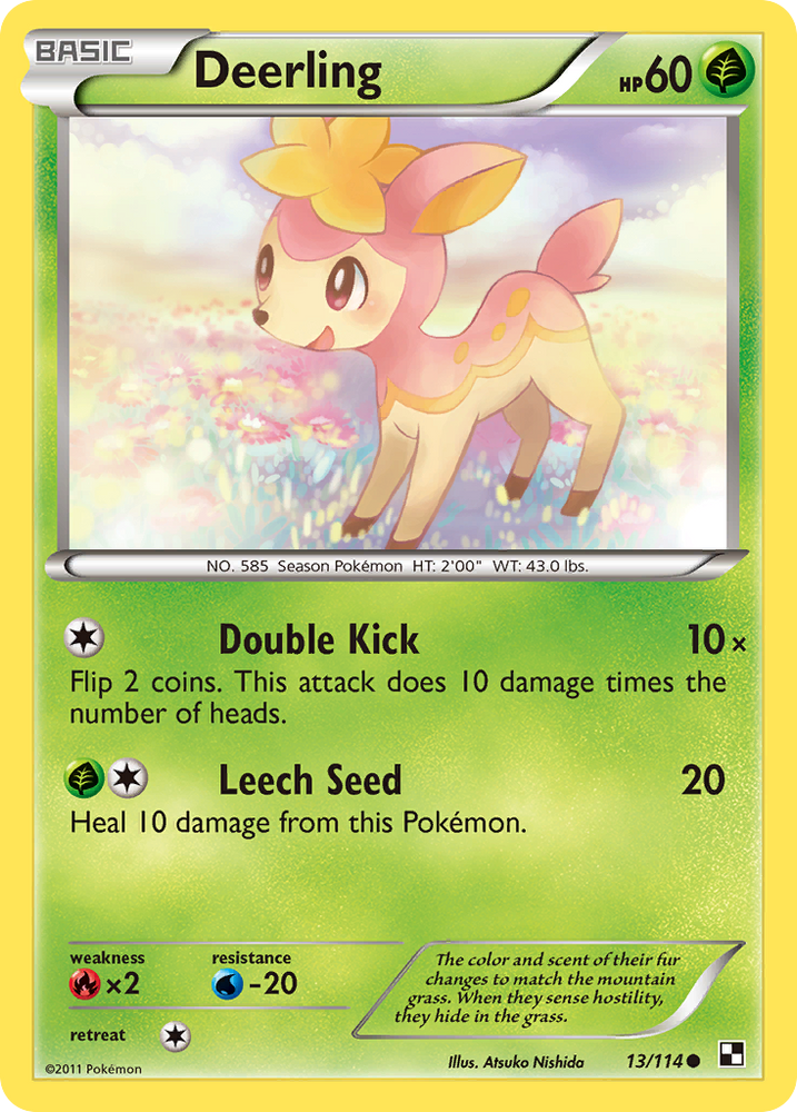 Deerling (13/114) [Noir et blanc : ensemble de base] 