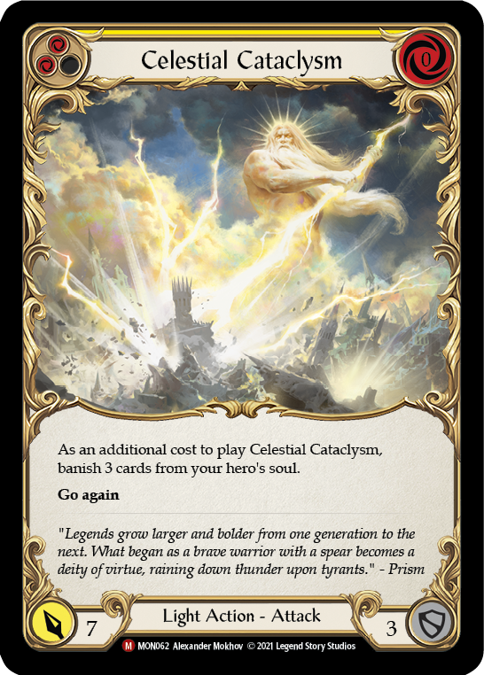 Cataclysme céleste [MON062-RF] (Monarch) 1ère édition Rainbow Foil 