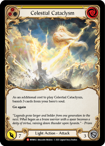 Cataclysme céleste [MON062-RF] (Monarch) 1ère édition Rainbow Foil 