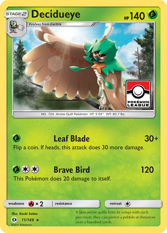 Decidueye (11/149) [Soleil et Lune : Ensemble de base] 