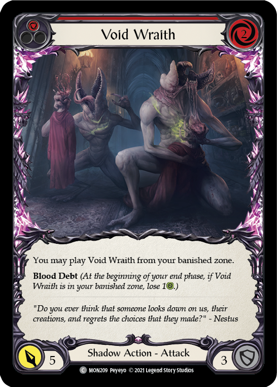 Void Wraith (Rouge) [MON209-RF] (Monarch) 1ère édition Rainbow Foil 