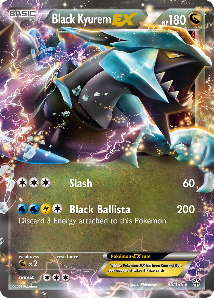 Kyurem EX noir (95/135) [Noir et blanc : Tempête Plasma] 