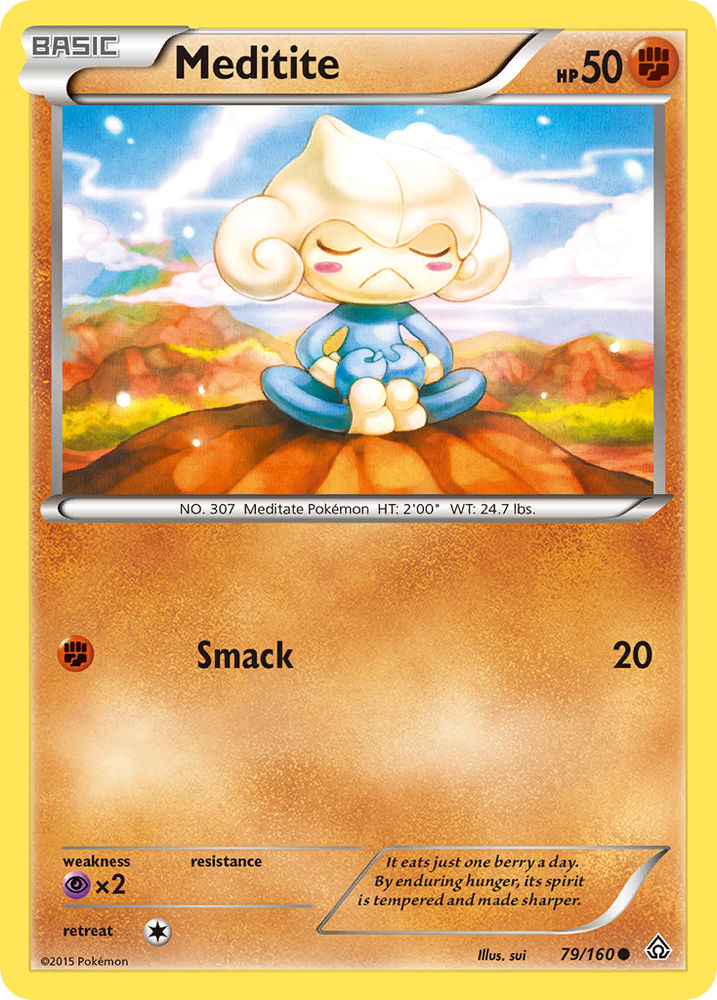 Méditite (79/160) [XY : Primal Clash] 