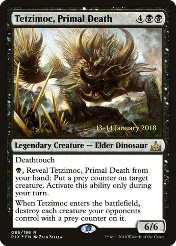 Tetzimoc, Primal Death [Promotions avant-première de Rivals of Ixalan] 