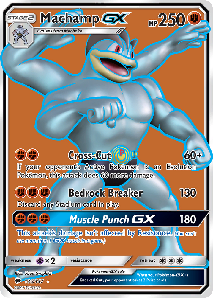 Machamp GX (135/147) [Soleil et Lune : Ombres brûlantes] 