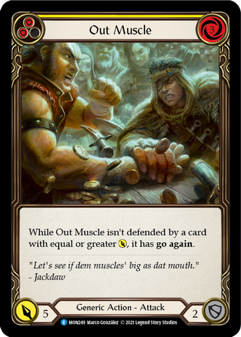 Out Muscle (Jaune) [MON249-RF] (Monarch) 1ère édition Rainbow Foil 