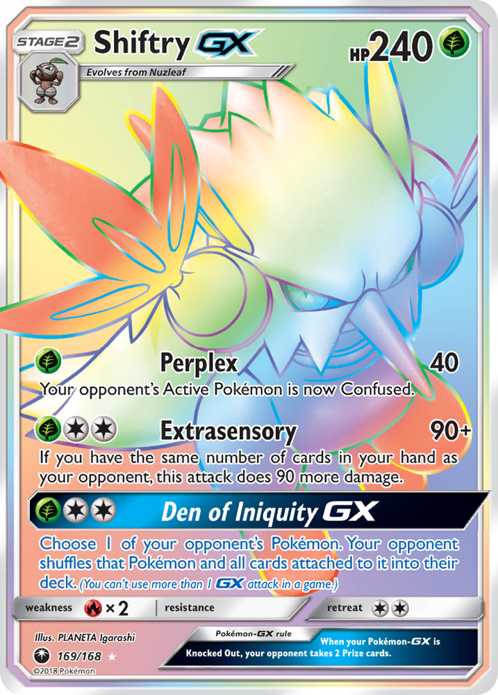 Shiftry GX (169/168) [Soleil et Lune : Tempête céleste]