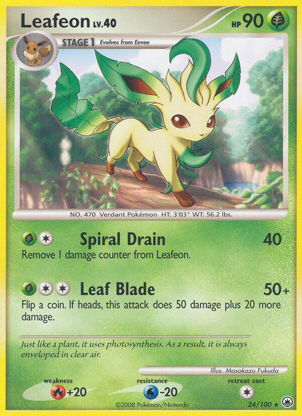 Leafeon (24/100) (Deck thématique exclusif) [Diamond &amp; Pearl : Majestic Dawn] 