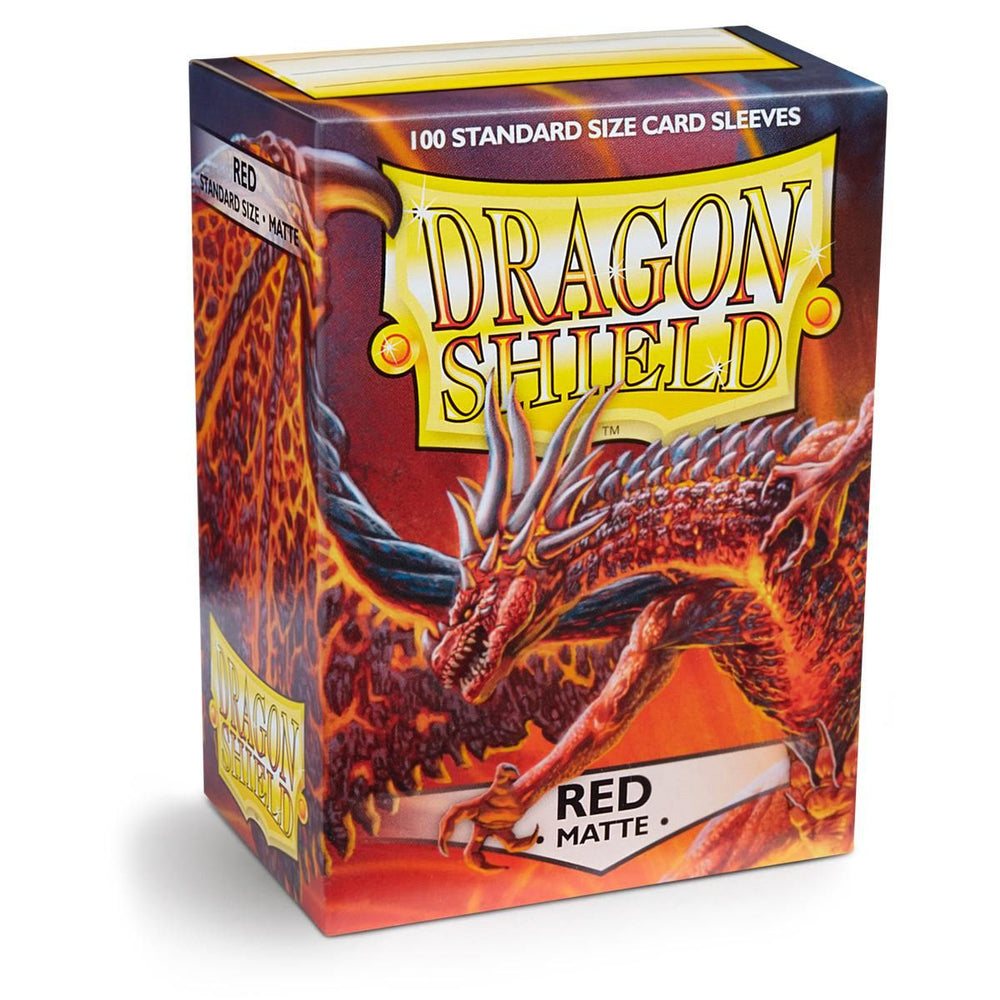 Dragon Shield : Pochettes standard 100 ct – Rouge (mat) 