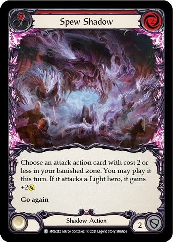 Spew Shadow (Rouge) [MON212-RF] (Monarch) 1ère édition Rainbow Foil 