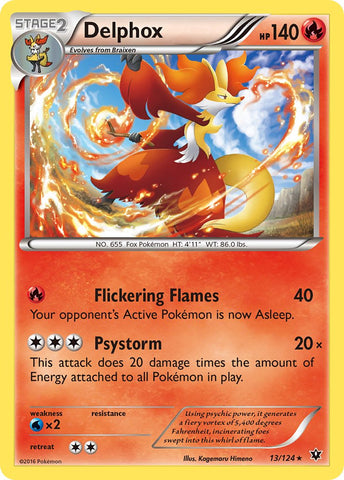 Delphox (13/124) (Exclusivité Theme Deck) [XY : Fates Collide] 