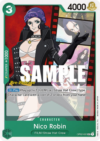 Nico Robin [Cartes pré-version de Paramount War] 