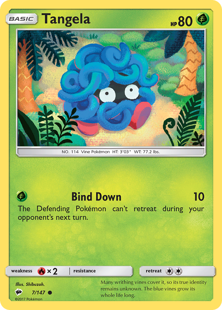 Tangela (7/147) [Soleil et Lune : Ombres brûlantes] 