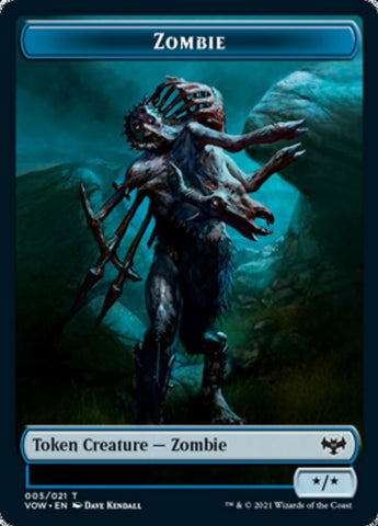 Jeton Zombie (005) [Innistrad : jetons de vœu cramoisi] 