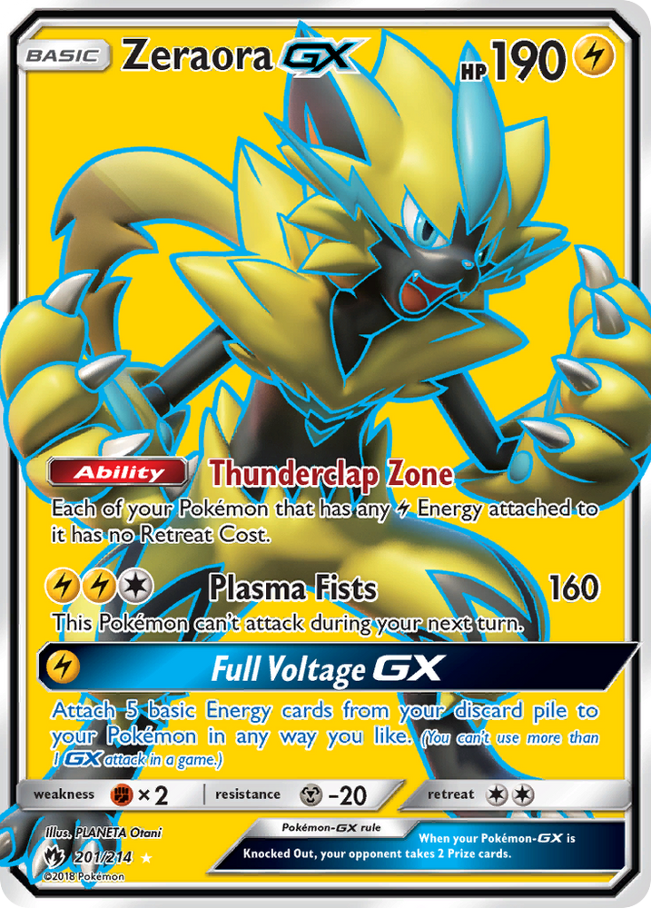 Zeraora GX (201/214) [Soleil et Lune : Tonnerre perdu] 