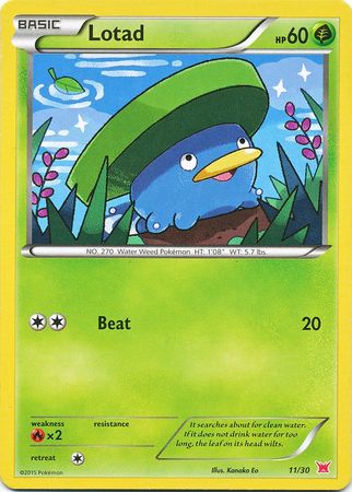 Lotad (30/11) [XY : Kit d'entraînement 2 - Latias] 