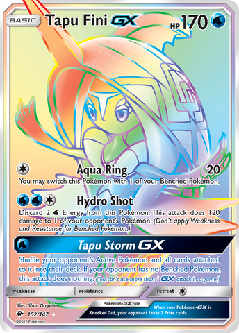 Tapu Fini GX (152/147) [Soleil et Lune : Ombres brûlantes] 