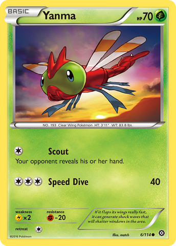 Yanma (6/114) [XY : Siège à vapeur] 