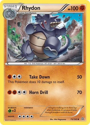 Rhydon (75/160) [XY : Clash Primal] 