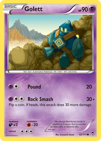 Golett (42/111) [XY : Poings furieux] 