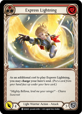 Express Lightning (Rouge) [MON051-RF] (Monarch) 1ère édition Rainbow Foil 