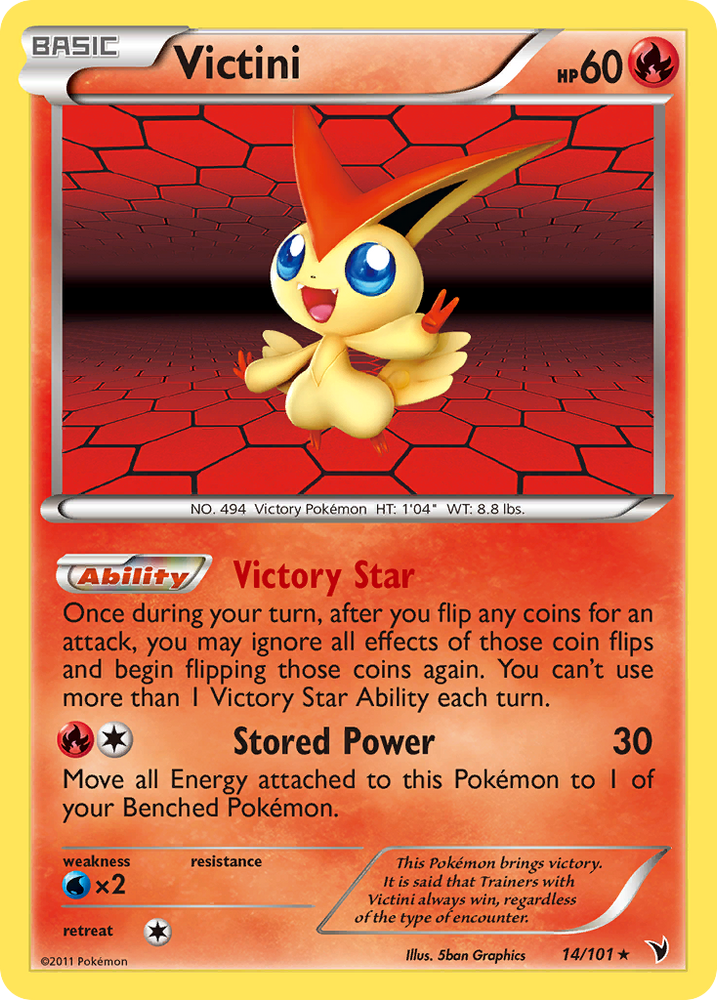 Victini (14/101) [Noir et blanc : Nobles victoires] 