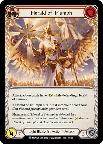 Herald of Triumph (Rouge) [U-MON008-RF] (Monarch Unlimited) Feuille arc-en-ciel illimitée 