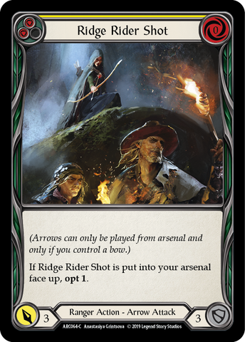 Ridge Rider Shot (Jaune) [ARC064-C] (Arcane Rising) 1ère édition Rainbow Foil 