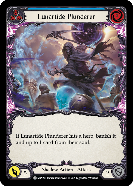 Lunartide Plunderer (Bleu) [MON208-RF] (Monarch) 1ère édition Rainbow Foil 