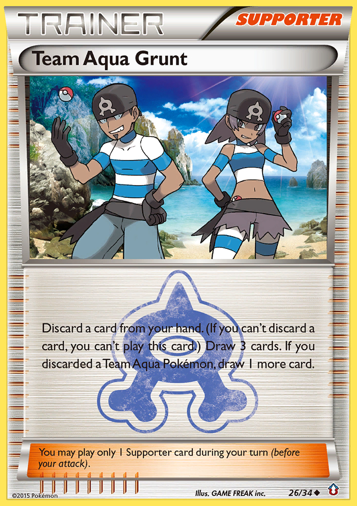 Team Aqua Grunt (26/34) [XY : Double Crise] 