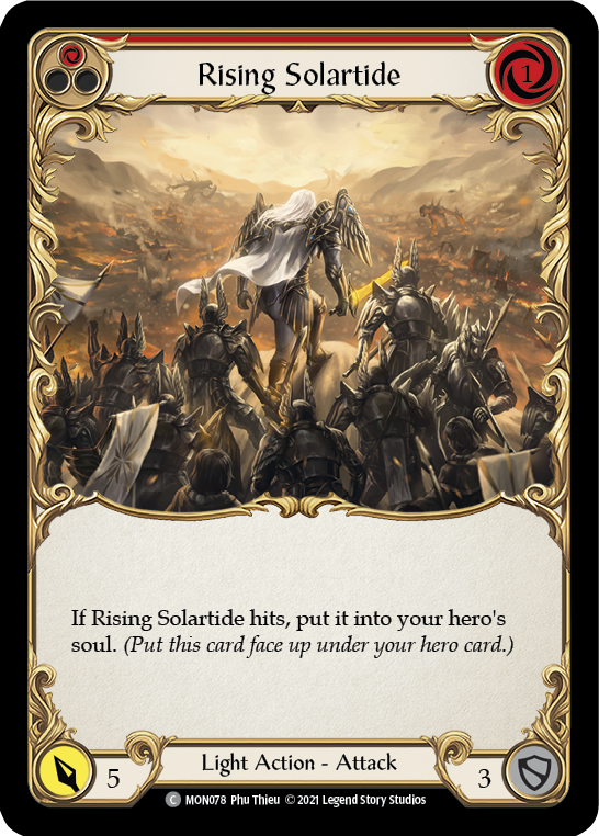 Rising Solartide (Rouge) [MON078-RF] (Monarch) 1ère édition Rainbow Foil 