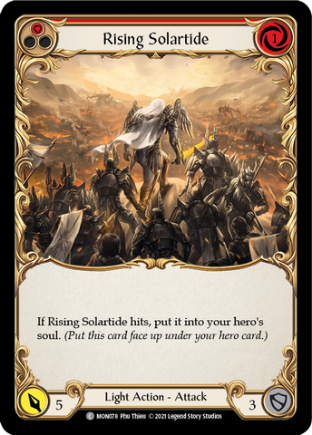 Rising Solartide (Rouge) [MON078-RF] (Monarch) 1ère édition Rainbow Foil 