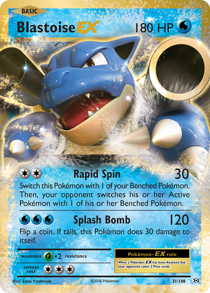 Blastoise EX (21/108) [XY : Evolutions] 